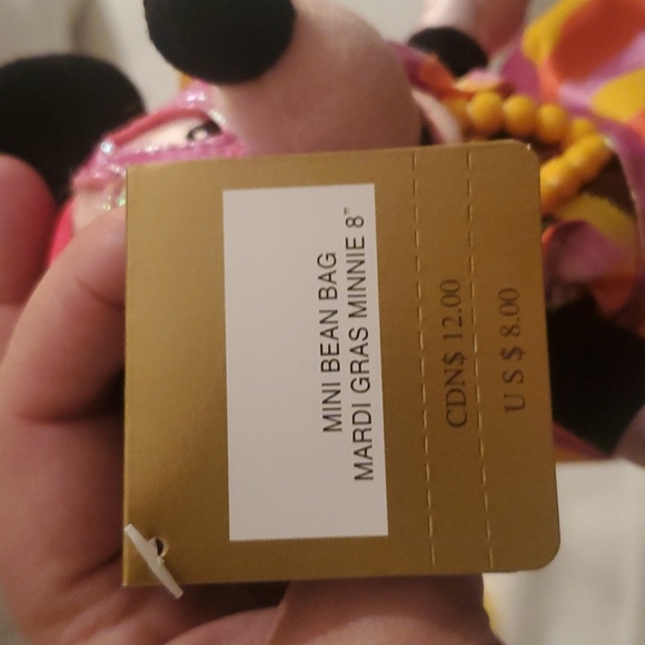 Vintage NWT Disney Store Mardi Gras Mickey & Minnie Plush set - Picture 11 of 11